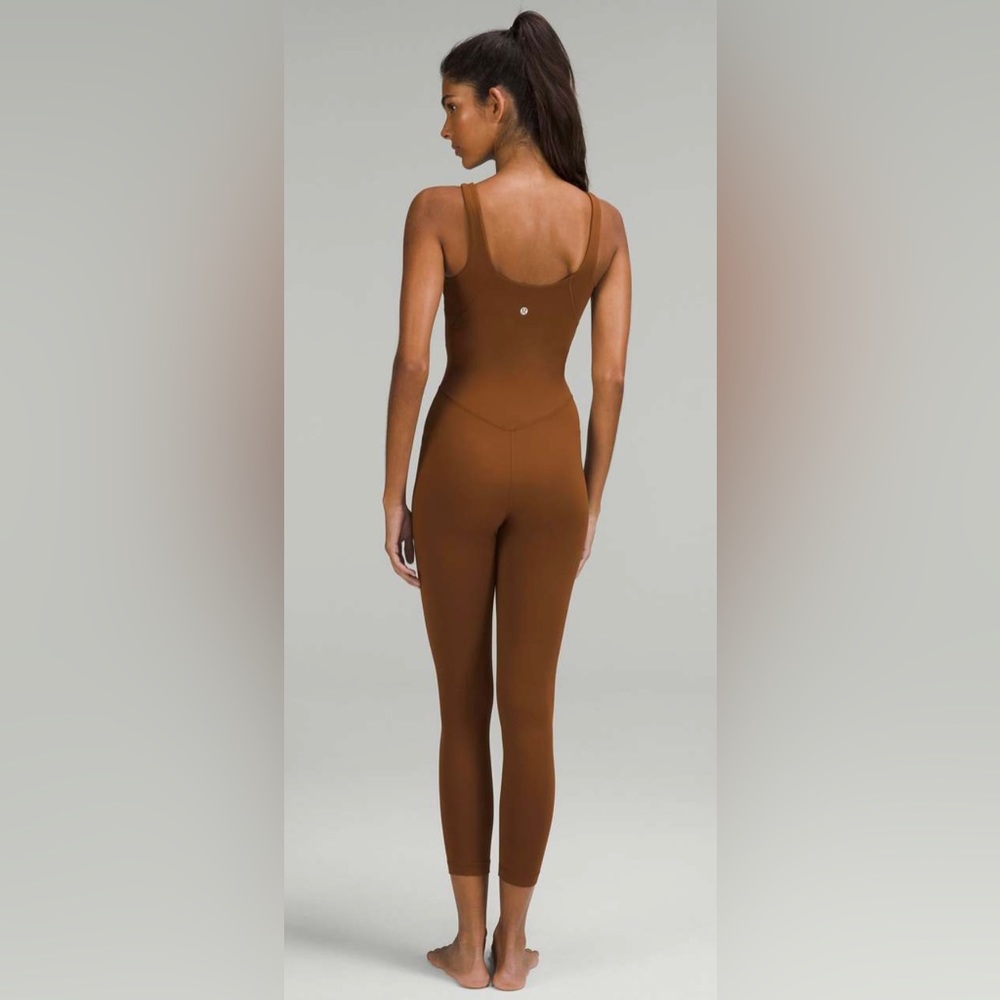 lululemon athletica Brown Sleeveless Fitted Jumpsuit - Picture 2 of 5